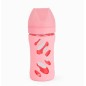 Biberon En Verre Anti-Coliques 260ml - Rose