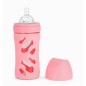 Biberon En Verre Anti-Coliques 260ml - Rose