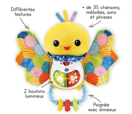 Hochet piou-piou éveil des sens