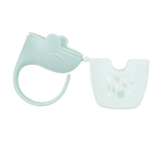 Etui à Sucette Eléphant Menthe