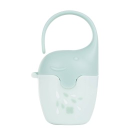 Etui à Sucette Eléphant Menthe