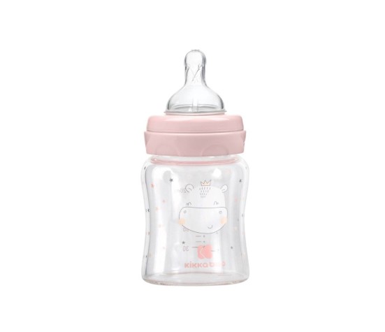 Biberon en Verre Hippo Dreams Rose 120ml