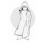 Maxi Cape de Bain Coton Gaufré Nuage Maxi Cape de Bain Coton Gaufré Nuage