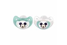 Lot de 2 Sucettes Orthodontique Mickey 0-6 mois