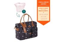 Sac à Langer Nœuds + Doseur de Lait Rose