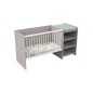 Lit Evolutif Chêne Silex + Commode