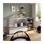 Lit Evolutif Chêne Silex + Commode