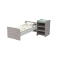 Lit Evolutif Chêne Silex + Commode