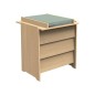 Commode 3 Tiroirs Cannelle Commode 3 Tiroirs Cannelle