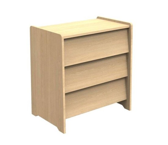 Commode 3 Tiroirs Cannelle