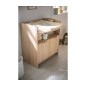Commode 2 Portes et 1 Niche Azur Commode 2 Portes et 1 Niche Azur