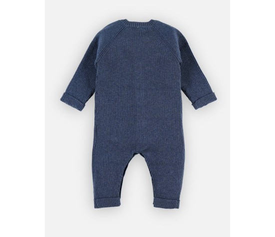 Combinaison en Tricot Bleu Marine 1 mois