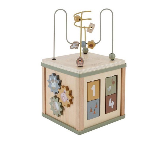 Jouet cube d'activité en bois - Cube d'Activité Bébé - Cube d'activité en bois 7 en 1 pour tout Jouet cube d'activité en bois - Cube d'Activité Bébé - Cube d'activité en bois 7 en 1 pour tout