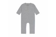 Combinaison - Coton Bio, Gris Chiné 7-12 mois