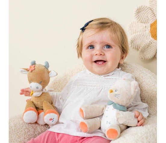 Mini Peluche avec Hochet Chat Lana