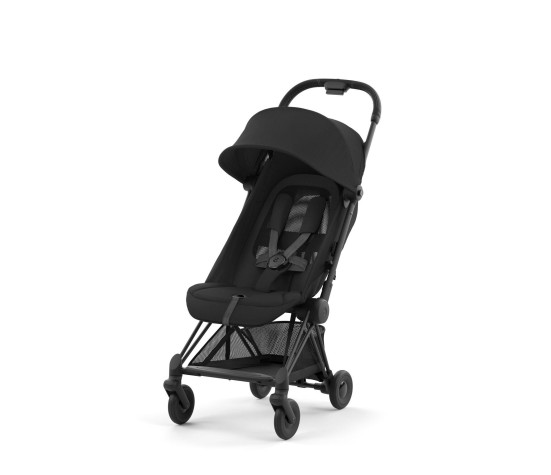 Poussette Coya Matt Black Frame Sepia Black