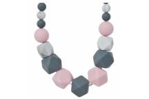 Collier d'allaitement ou de portage en silicone - Rose