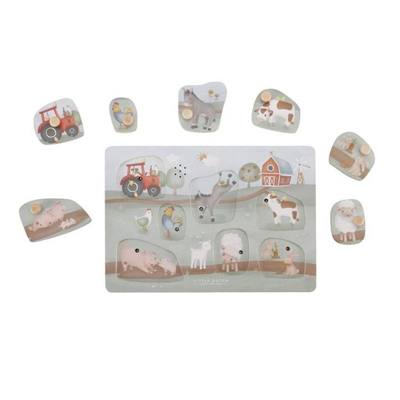 Puzzle Sonore en Bois - Little Farm Puzzle Sonore en Bois - Little Farm