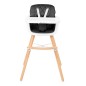 Chaise Haute Woody 2 en 1 Noir Chaise Haute Woody 2 en 1 Noir