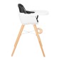 Chaise Haute Woody 2 en 1 Noir Chaise Haute Woody 2 en 1 Noir