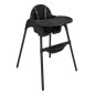 Chaise Haute 2 en 1 Jammy Noir Chaise Haute 2 en 1 Jammy Noir