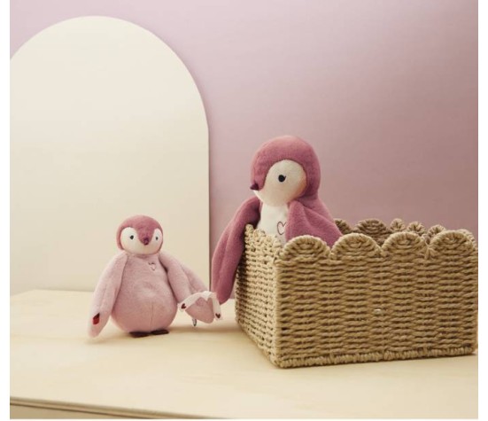 Peluches Manchots Câlins Rose