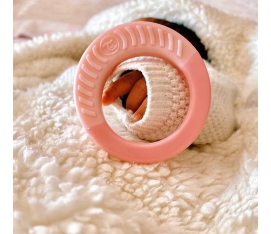 Anneau de Dentition Rose Pastel