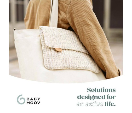 Sac à langer Tote Bag Bloom Ecru