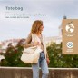 Sac à langer Tote Bag Bloom Ecru Sac à langer Tote Bag Bloom Ecru