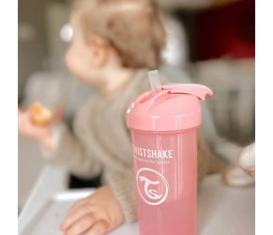 Tasse Avec Paille 360 ml 6 mois+ Rose