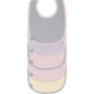 Lot De 5 Bavoirs Eponge Rose Chiné Lot De 5 Bavoirs Eponge Rose Chiné