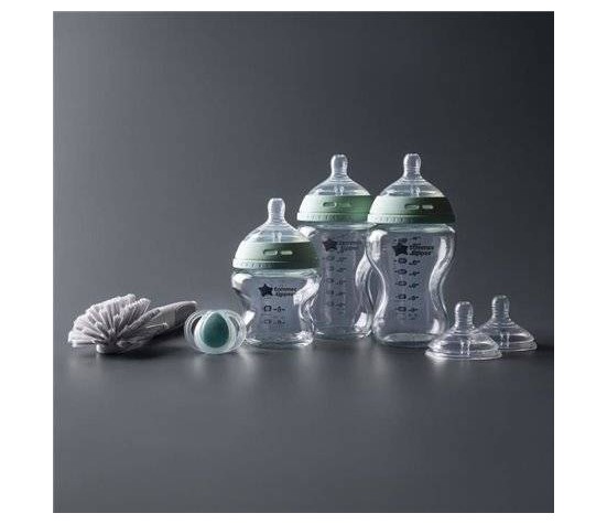 Coffret De Naissance Avec Biberon En Verre Natural Start