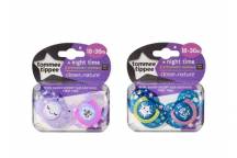 Lot De 2 Sucettes Nuit 18-36 M