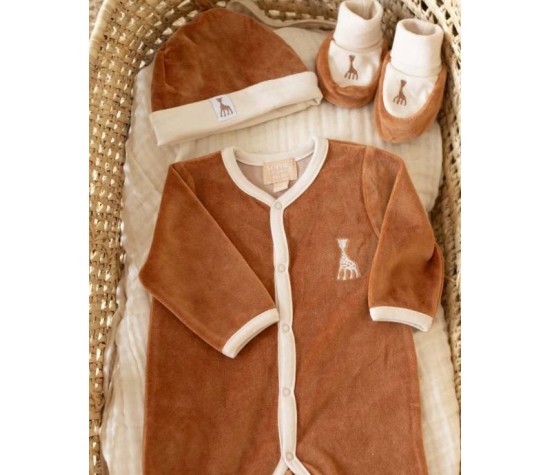 Bonnet Sophie La Girafe 0/1M Camel