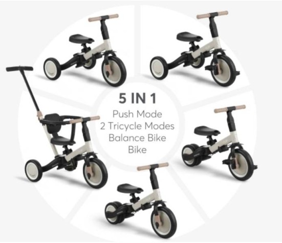 Tricycle 5 En 1 Flip Beige