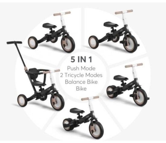Tricycle 5 En 1 Flip Noir