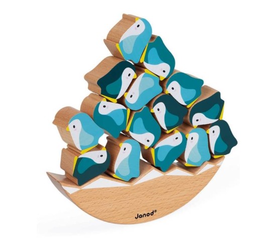 Jeu Basculo Manchots En Bois