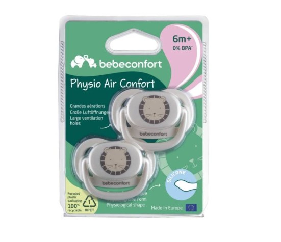 Lot De 2 Sucettes Physio Air Silicone Sand 6M