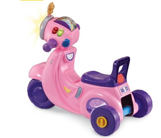 Porteur Scooter Interactif 3 en 1 Rose