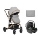 Poussette 3 EN 1 Amaia Gris Taupe