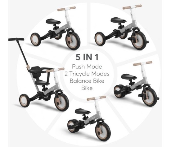 Tricycle 5 En 1 Flip Grey