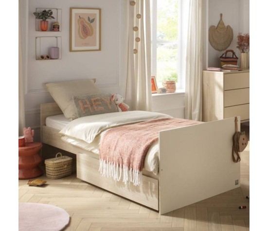 Lit bébé 120x60 transformable en 90x190 Mélinée