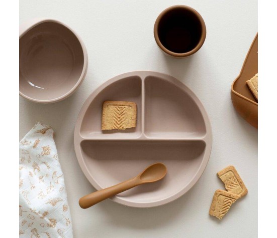 Coffret Repas en silicone - Sable & Caramel