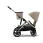 Poussette Gazelle S Almond Beige Taupe Frame Poussette Gazelle S Almond Beige Taupe Frame