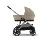 Poussette Gazelle S Almond Beige Taupe Frame Poussette Gazelle S Almond Beige Taupe Frame
