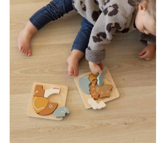 Lot de 2 Puzzles en Bois