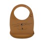 Bavoir Silicone Chat Caramel Bavoir Silicone Chat Caramel