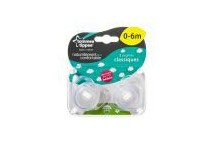 Lot De 2 Sucettes classique 0-6 Mois Assortis