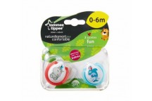 Lot De 2 Sucettes Fun 0-6M Assortis