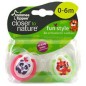 Lot De 2 Sucettes Fun 0-6M Assortis